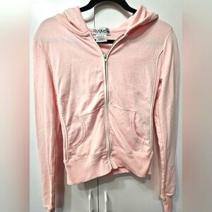 Rogue Pink zipper Jacket Woman's Size Medium in light pink.
